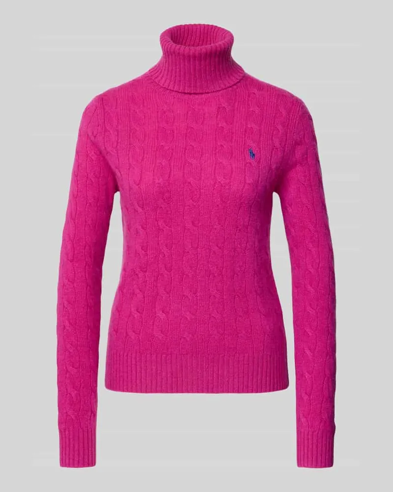 Ralph Lauren Regular Fit Strickpullover aus Baumwoll-Kaschmir-Mix Pink