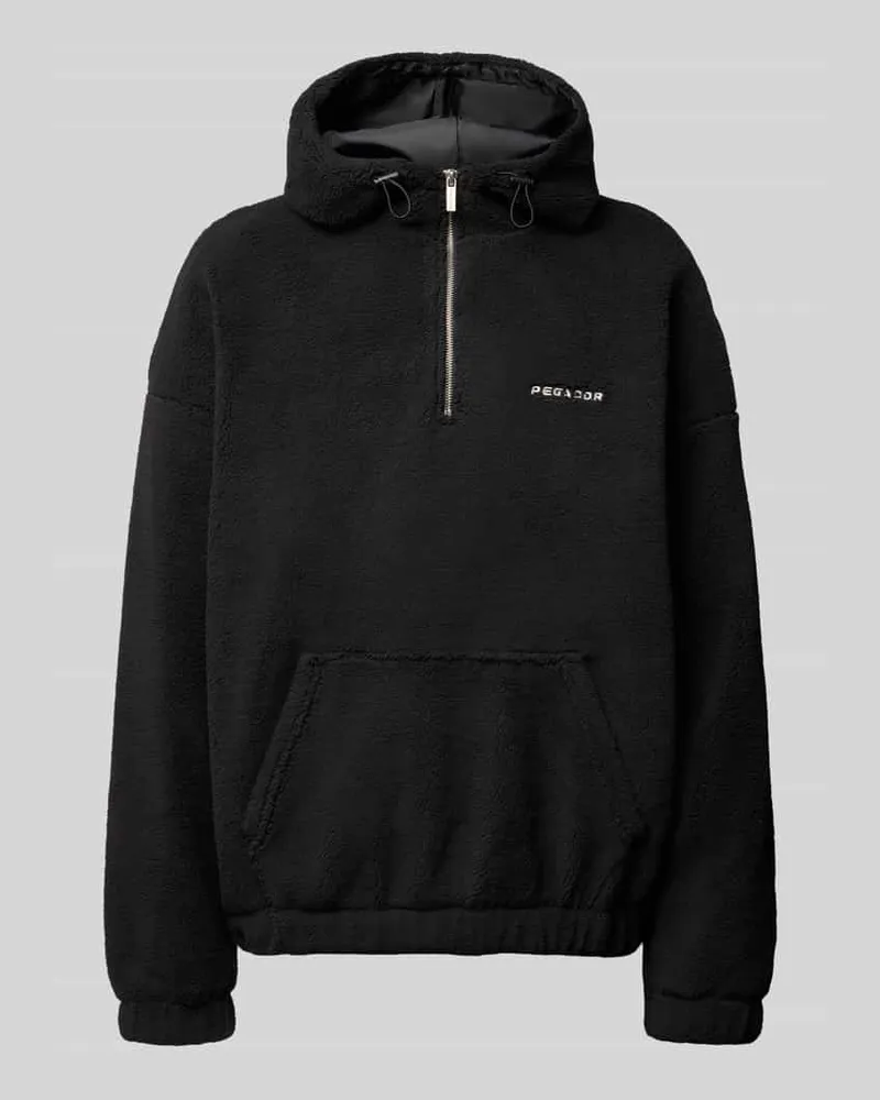 PEGADOR Fleecepullover mit Reißverschluss Modell 'Olten Black