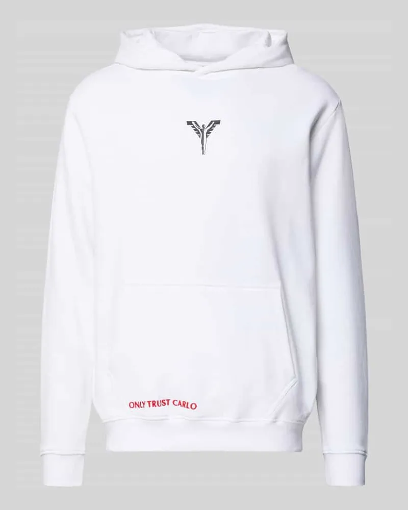 Carlo Colucci Hoodie mit Kapuze Weiss