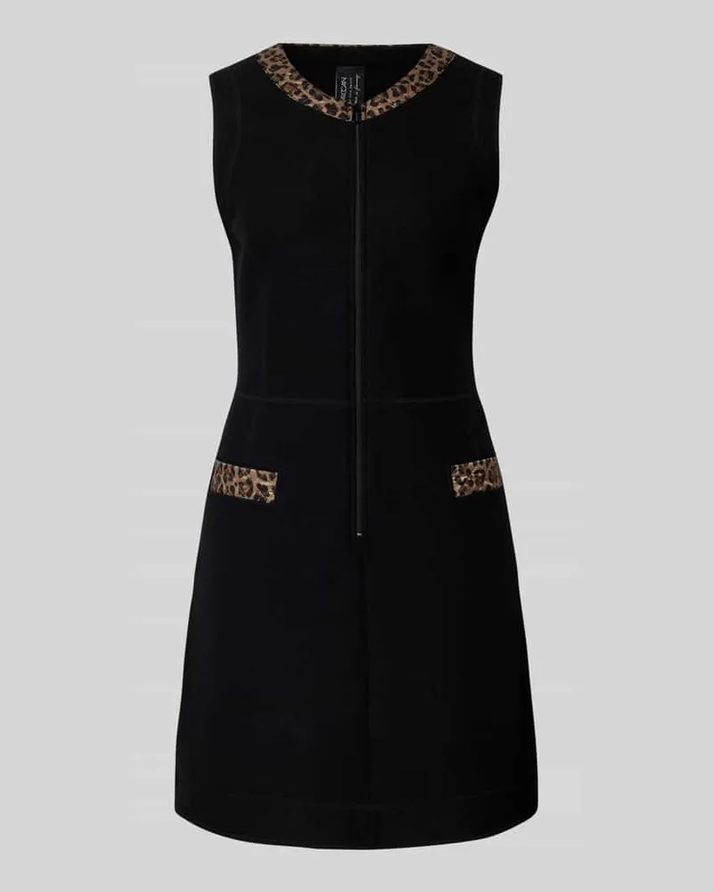 Marc Cain Minikleid mit kurzem Reißverschluss Black