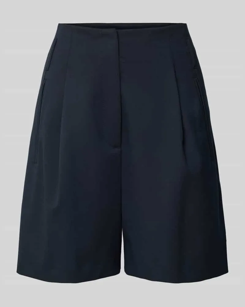 Marc O'Polo Regular Fit Bermudas mit Bundfalten Marine