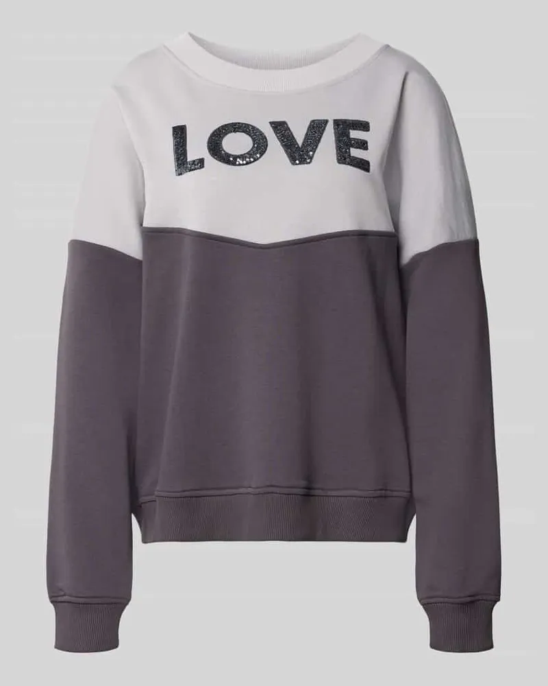 Miss Goodlife Oversized Sweatshirt aus reiner Baumwolle Hellgrau
