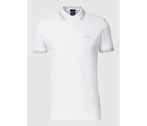 Regular Fit Poloshirt mit Label-Stitching Modell 'Paddy