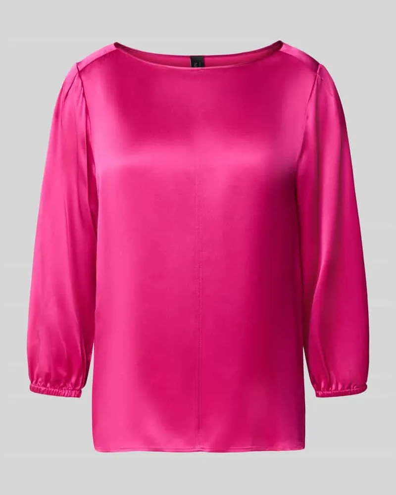 Marc Cain Loose Fit Langarmbluse aus reiner Seide Modell 'ADDITIONS Pink