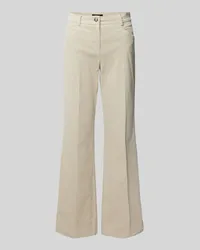 TONI Flared Cordhose mit Bügelfalten Modell 'Jolie Beige