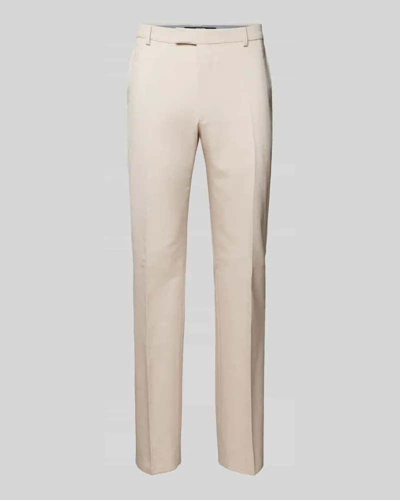 JOOP! Slim Fit Anzughose mit Bügelfalten Modell 'Blayr Sand