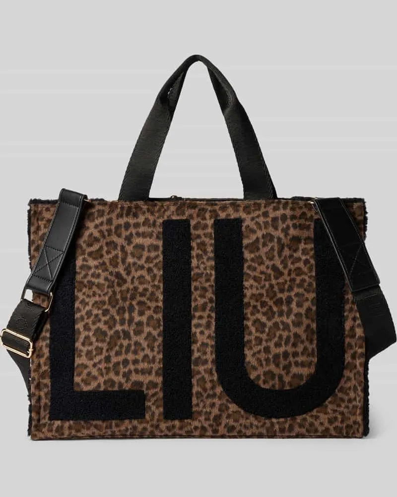 Liu Jo Tote Bag in Animal-Optik Mittelbraun