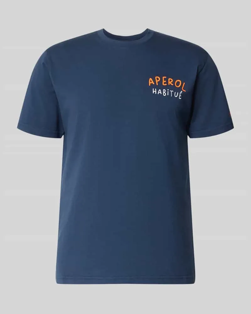 MC2 Saint Barth T-Shirt mit Label-Prints Modell 'PORTLAND Marine