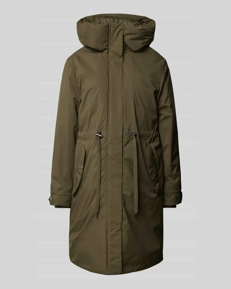 Christian Berg Parkamantel mit Kapuze Khaki