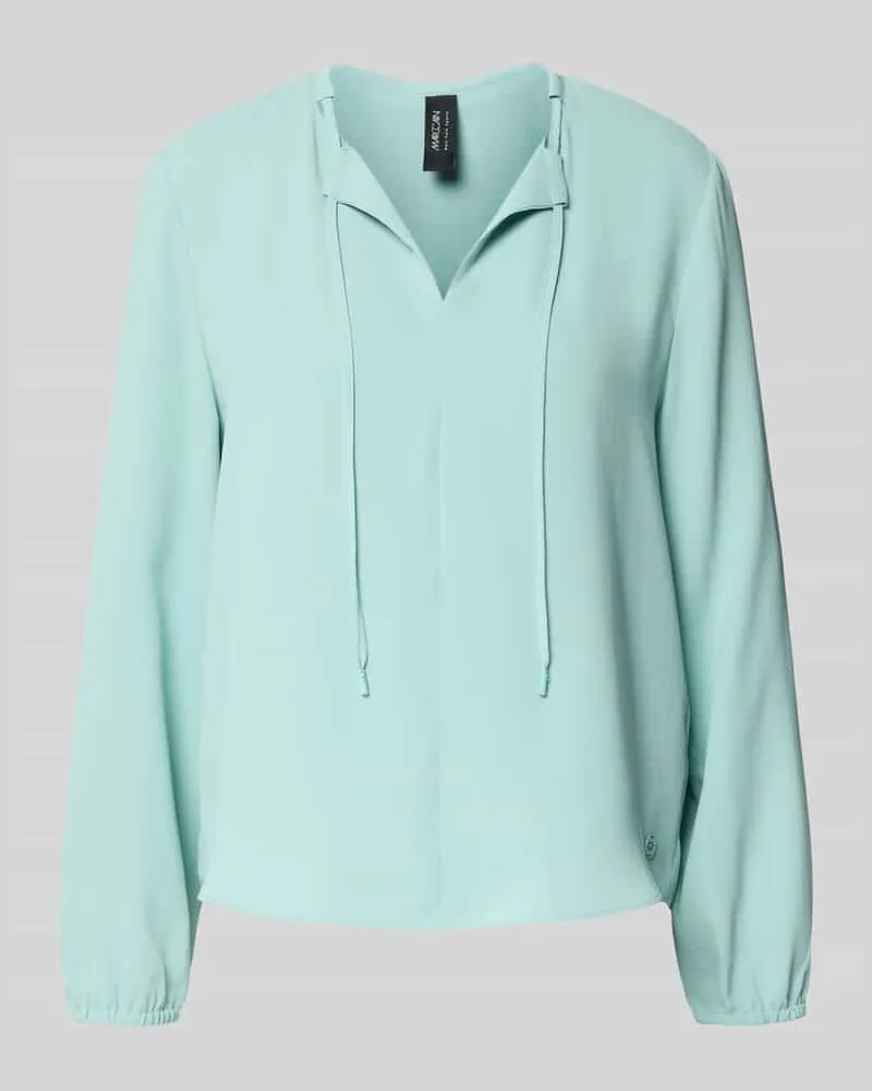 Marc Cain Blusenshirt mit V-Ausschnitt Mint