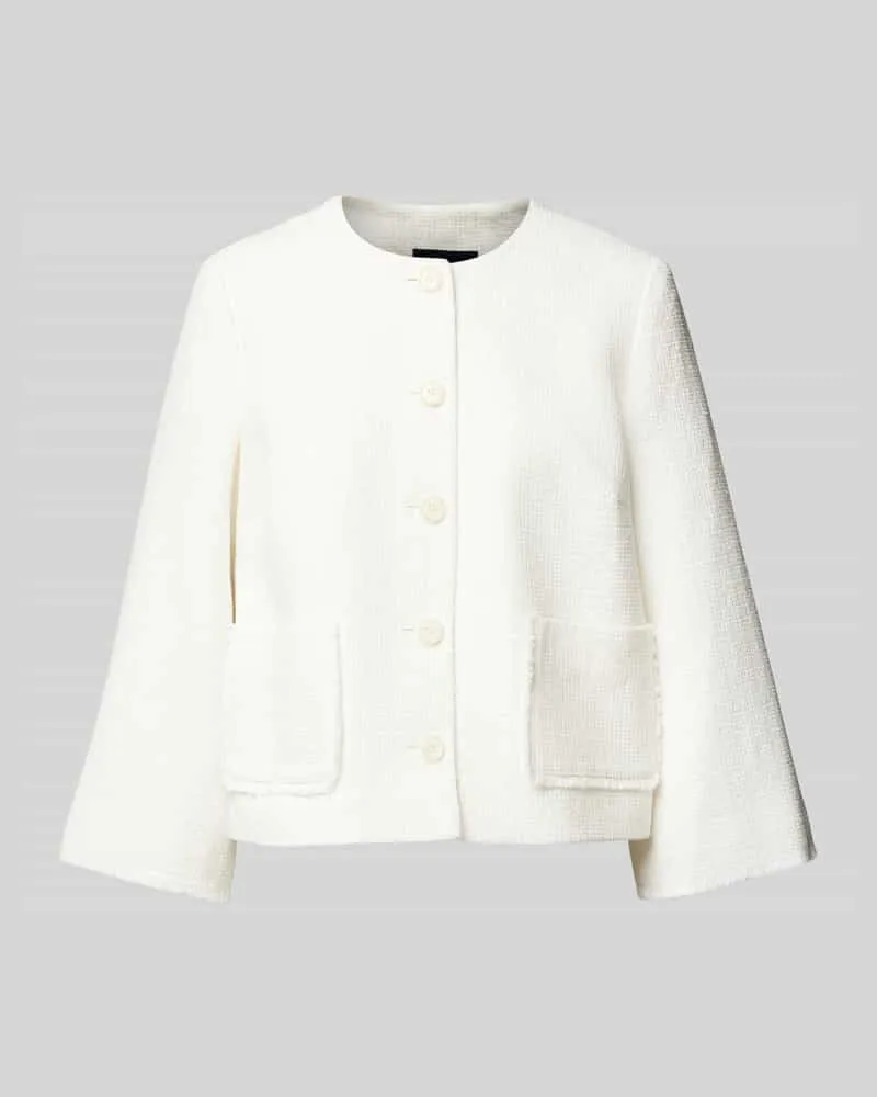 JOOP! Blazer in Bouclé-Optik Modell 'Jovanna Offwhite