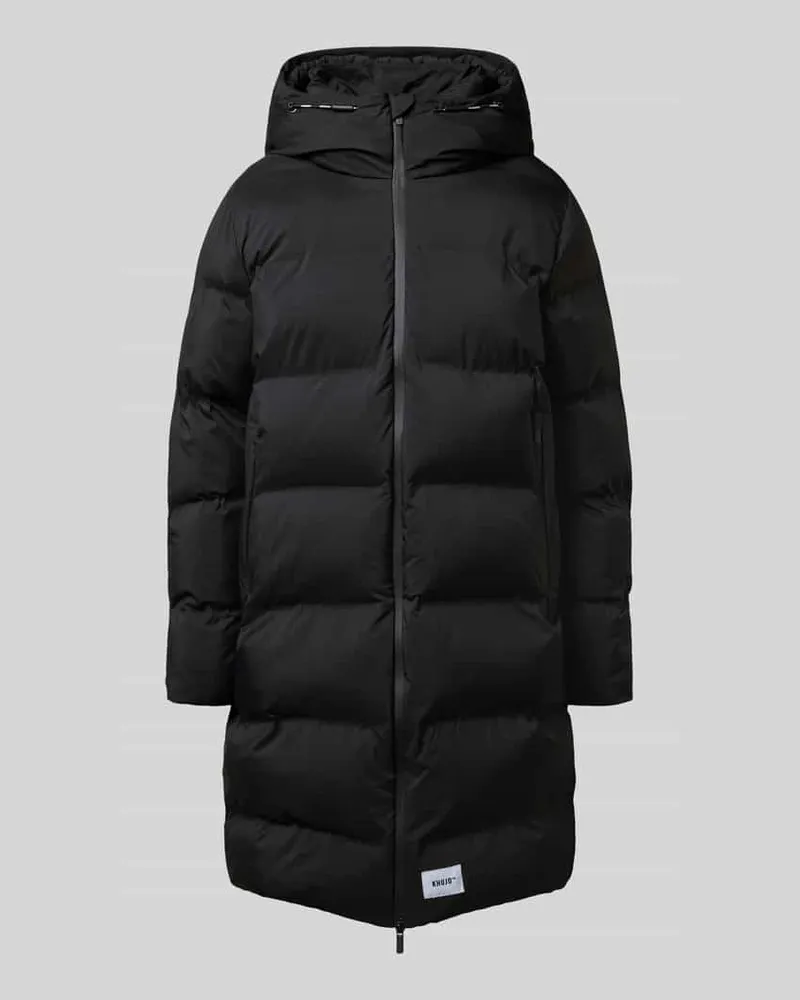 khujo Steppmantel mit Label-Patch Modell 'Caius Black