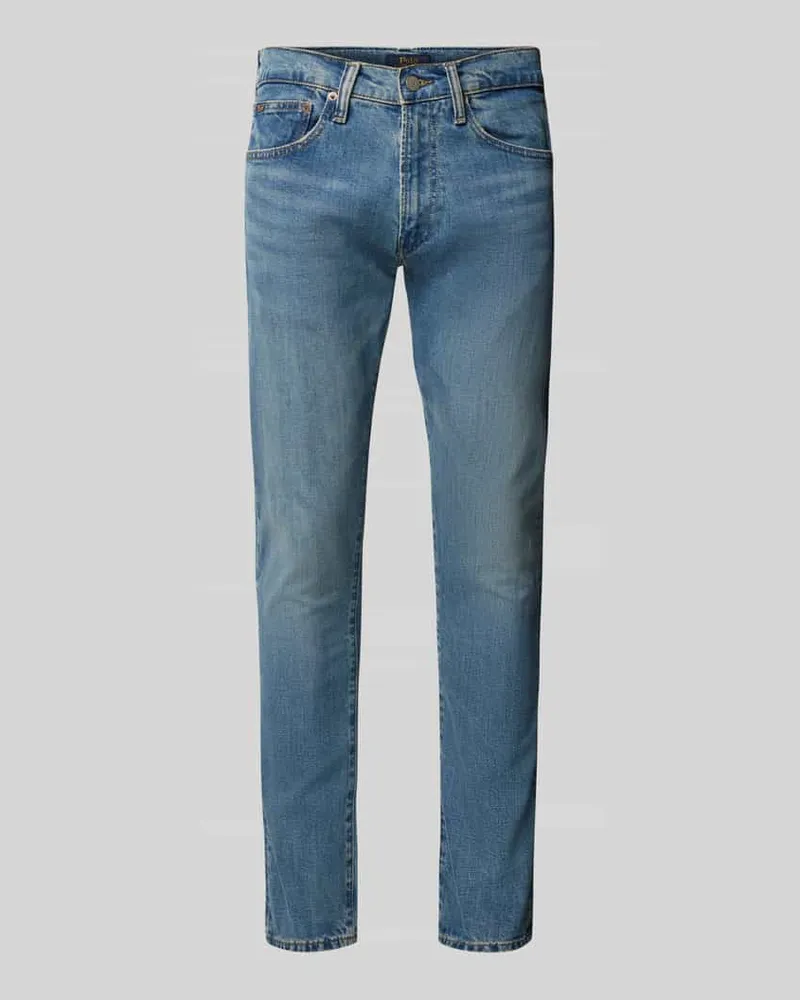 Ralph Lauren Slim Fit Jeans im 5-Pocket-Design Modell 'SULLIVAN Jeansblau