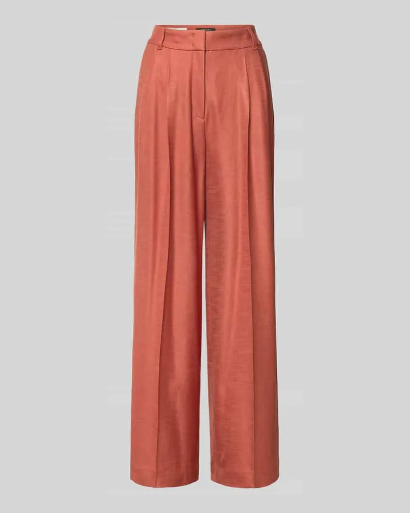 Marc Cain Wide Fit Hose aus Viskose-Elasthan-Mix Rostrot
