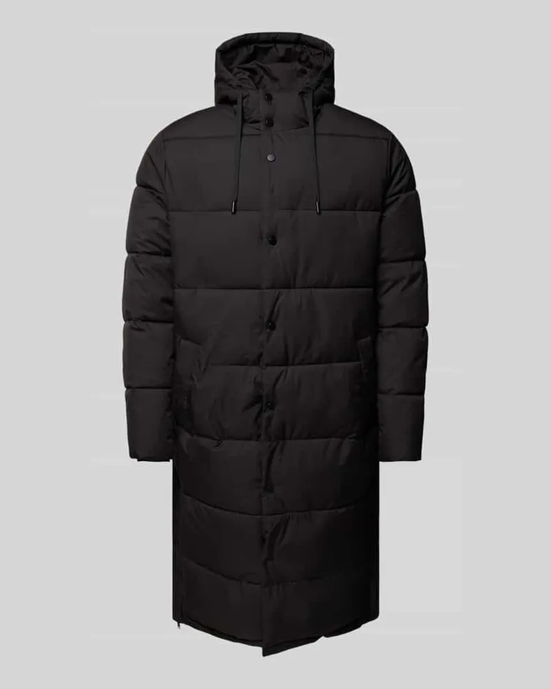McNeal Steppmantel mit Kapuze Black