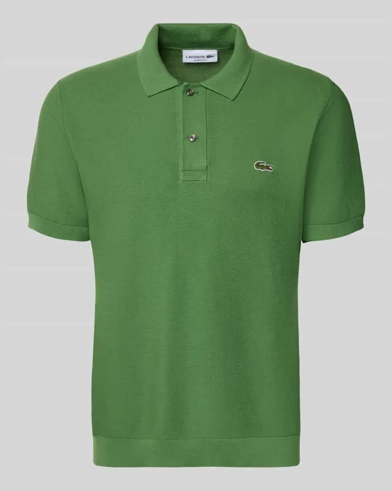 Lacoste Regular Fit Poloshirt aus reiner Baumwolle Oliv