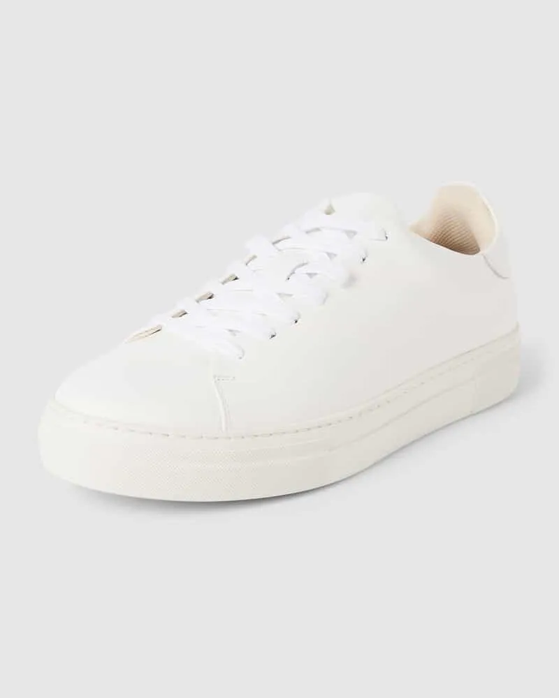 Selected Homme Sneaker im unifarbenen Design Modell 'DAVID Weiss