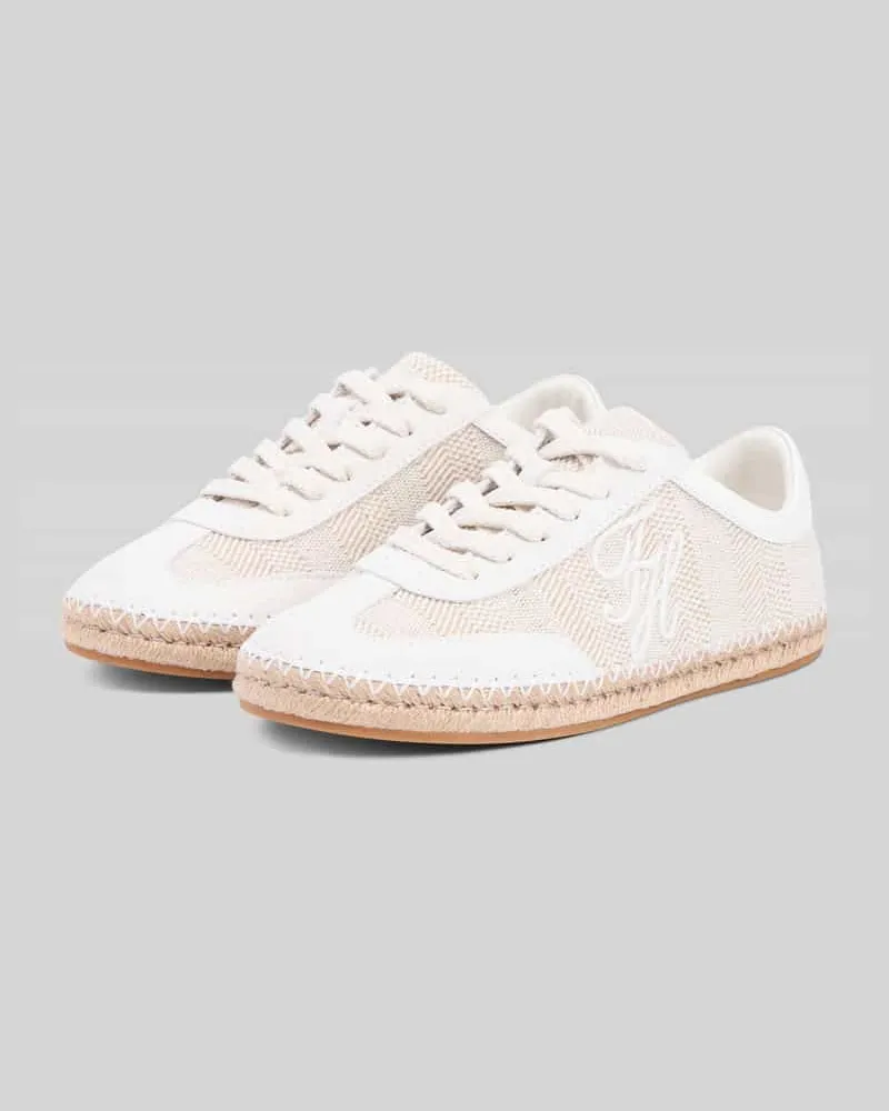 Tommy Hilfiger Sneaker mit Logo Stickerei Offwhite