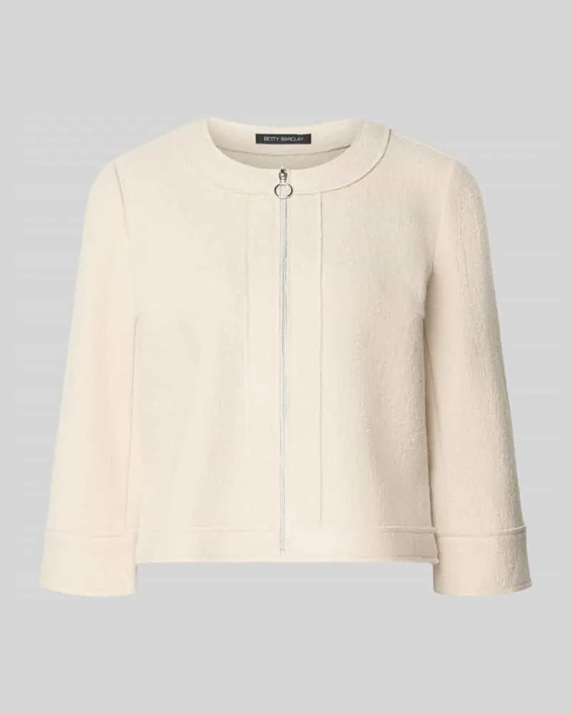 Betty Barclay Regular Fit Kurzblazer aus Viskose-Woll-Mix Sand