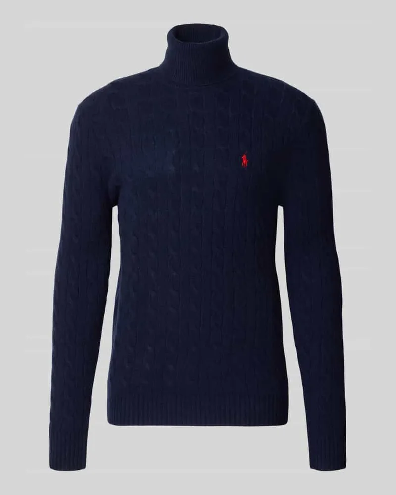 Ralph Lauren Slim Fit Pullover aus Woll-Kaschmir-Mix Marine