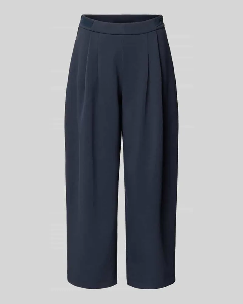 MAX&Co. Regular Fit Weite Hose aus Baumwoll-Mix Modell 'ACANTO Marine