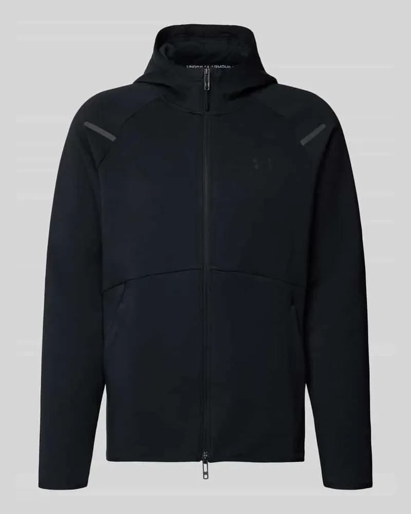 Under Armour Trainingsjacke mit Zweiwege-Reißverschluss Modell 'Unstoppable Black