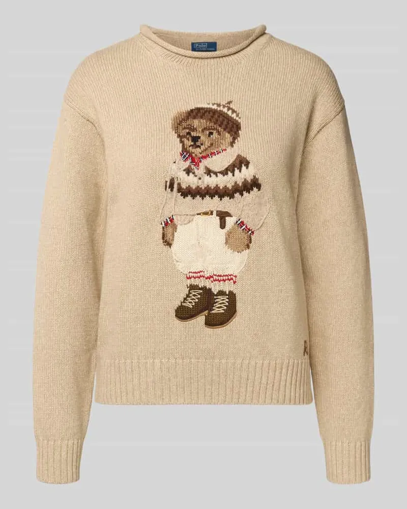 Ralph Lauren Strickpullover mit Motiv Beige