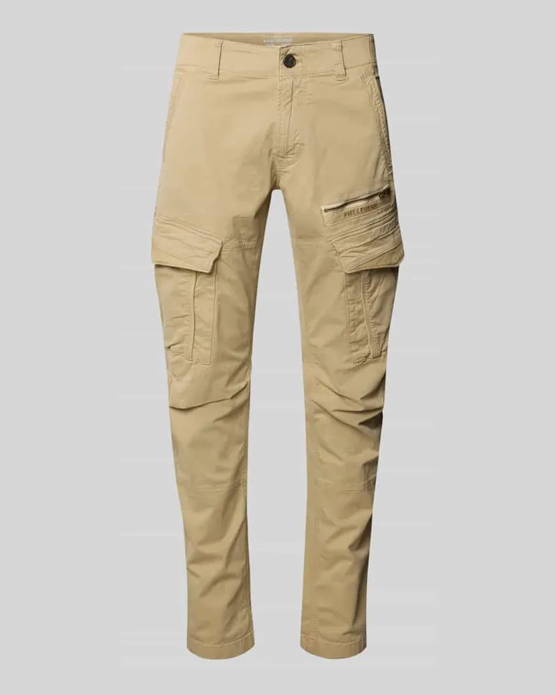 PME Legend Cargohose mit Label-Stitching Beige