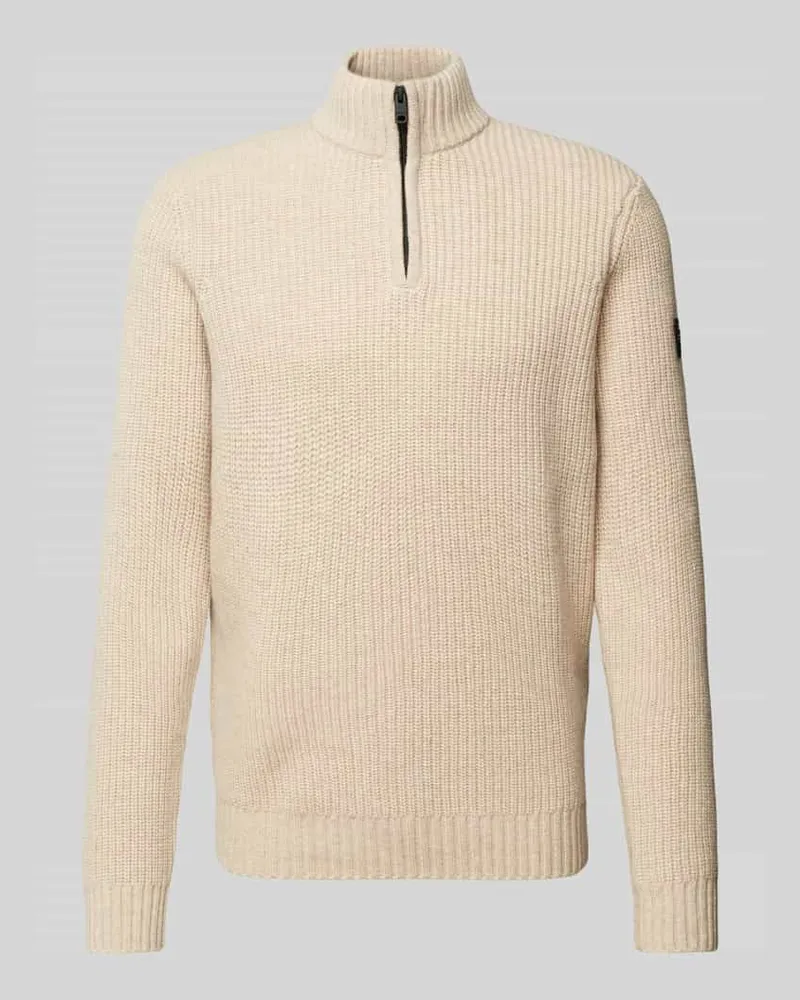 ECOALF Strickpullover mit Stehkragen Modell 'DRAGOALF Offwhite