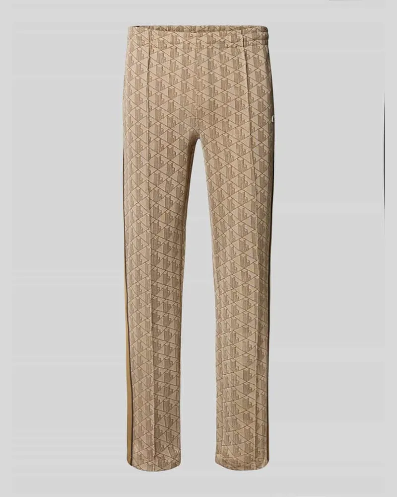 Lacoste Regular Fit Sweatpants mit Baumwoll-Anteil Beige