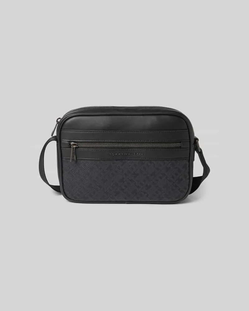Tommy Hilfiger Umhängetasche mit Logo-Struktur Black