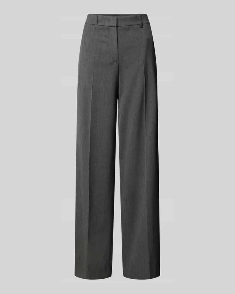 Marc Cain Wide Fit Hose mit Bügelfalten Mittelgrau