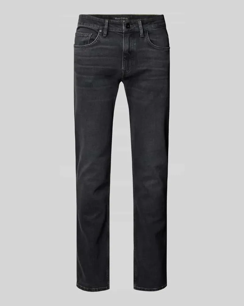 Marc O'Polo Shaped Fit Jeans im 5-Pocket-Design Modell 'Sjöbo Anthrazit