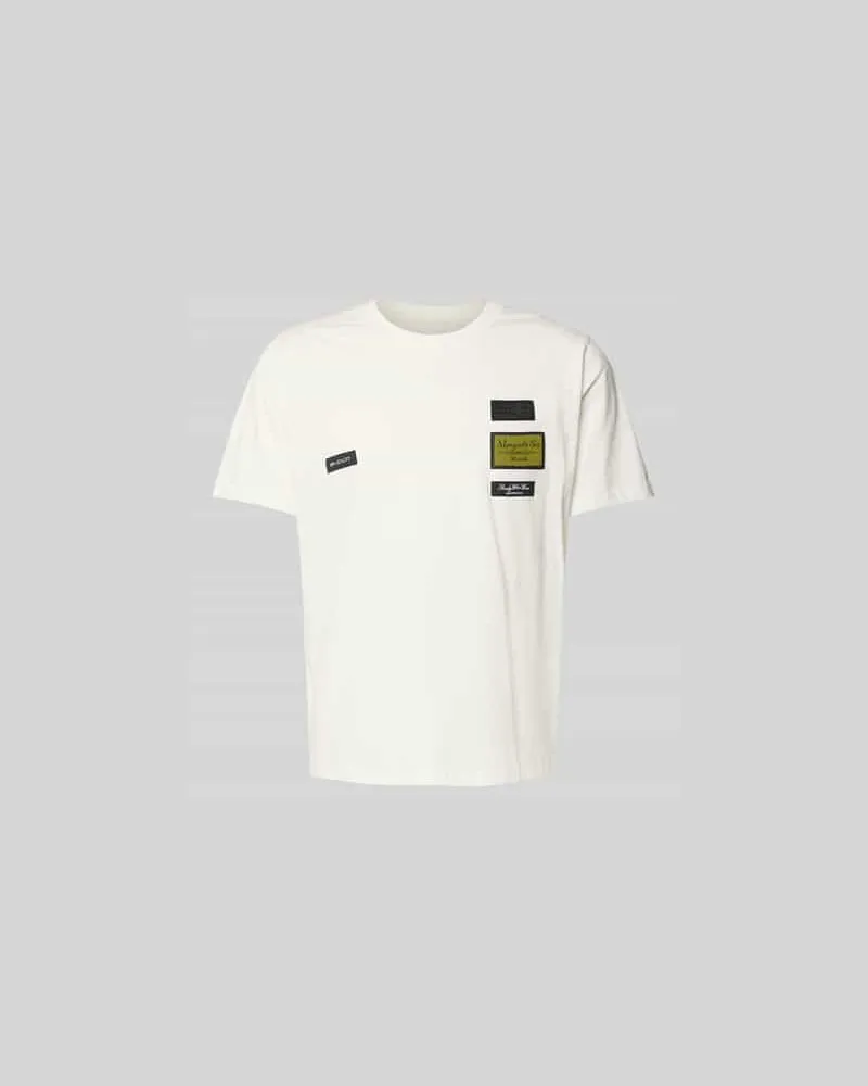 Maison Margiela Relaxed Fit T-Shirt mit Logo-Patch Offwhite