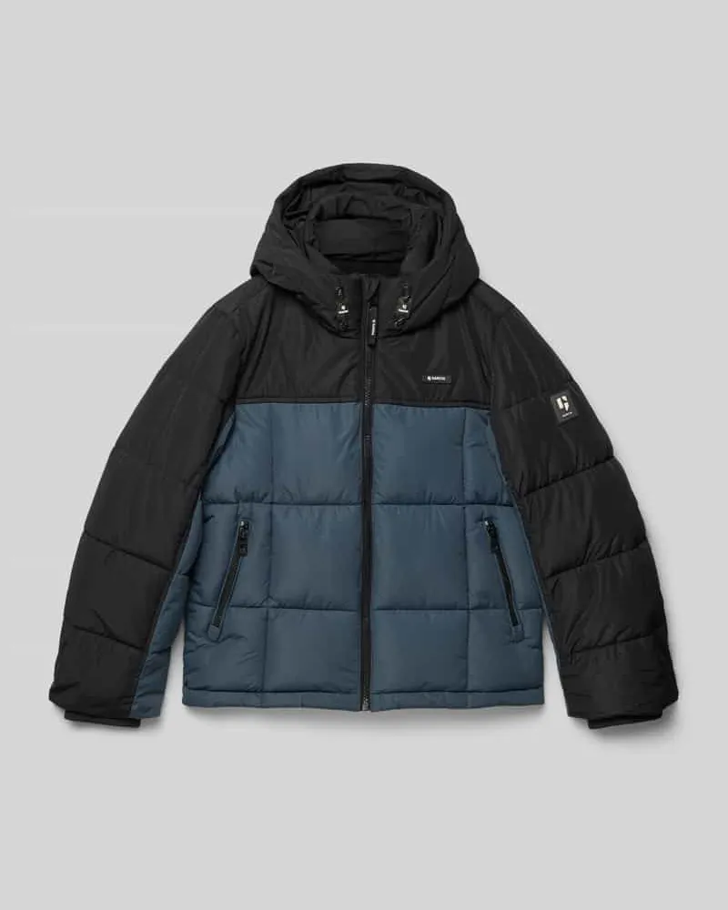 Garcia Jeanswear Regular Fit Winterjacke in Stepp-Optik Marine