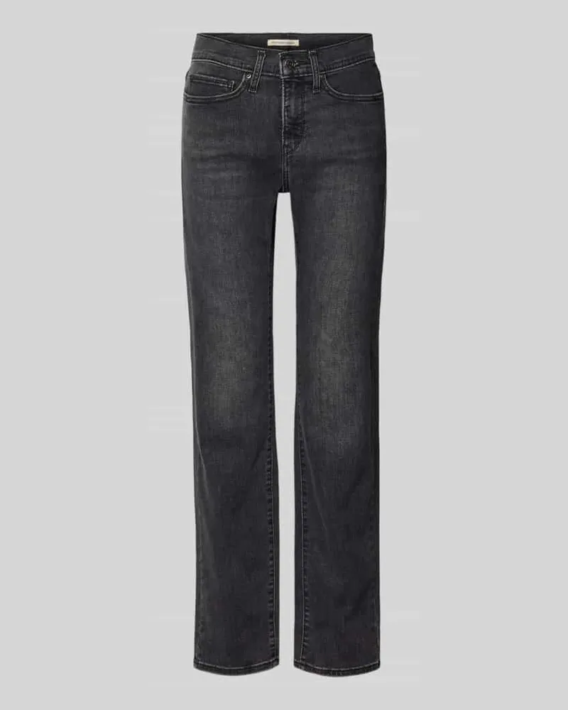 Levi's Straight Fit Jeans mit 5-Pocket-Design Anthrazit