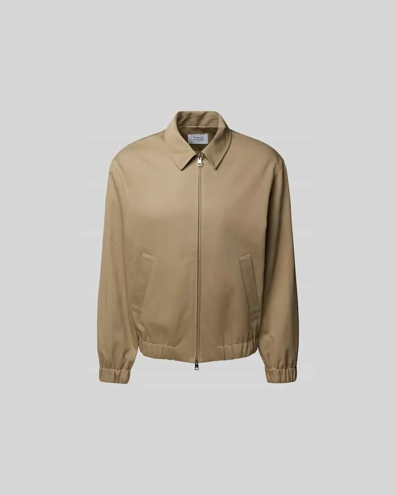 Kitsuné Bomberjacke aus reiner Baumwolle Beige