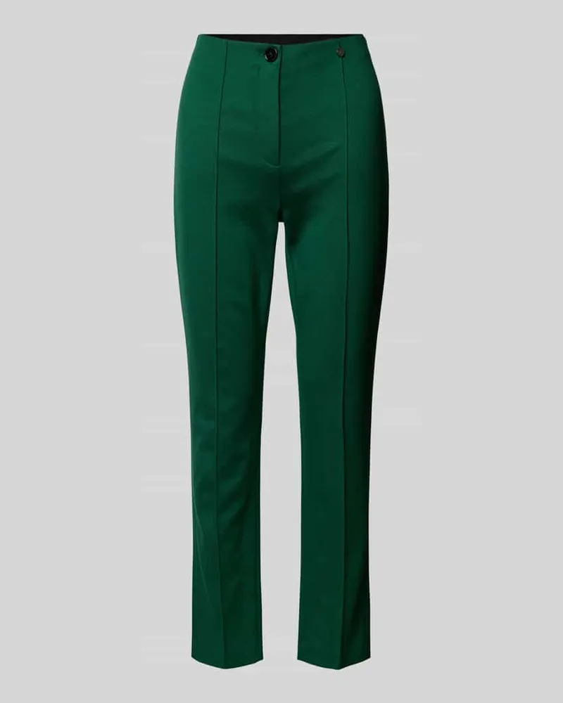 Marc Cain Slim Fit Hose aus Viskose-Mix Dunkelgruen