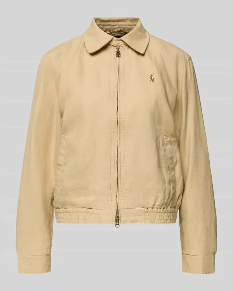 Ralph Lauren Regular Fit Jacke aus reinem Leinen Camel