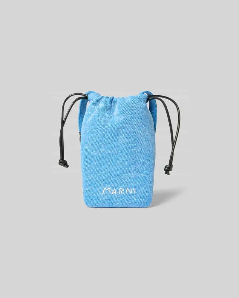 Marni Crossbody Bag mit Label-Stitching Royal