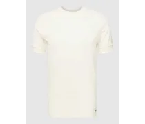 T-Shirt mit geripptem Rundhalsausschnitt Modell 'ANTON