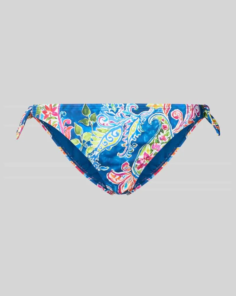 Ralph Lauren Bikini Slip mit Allover-Muster Dunkelblau