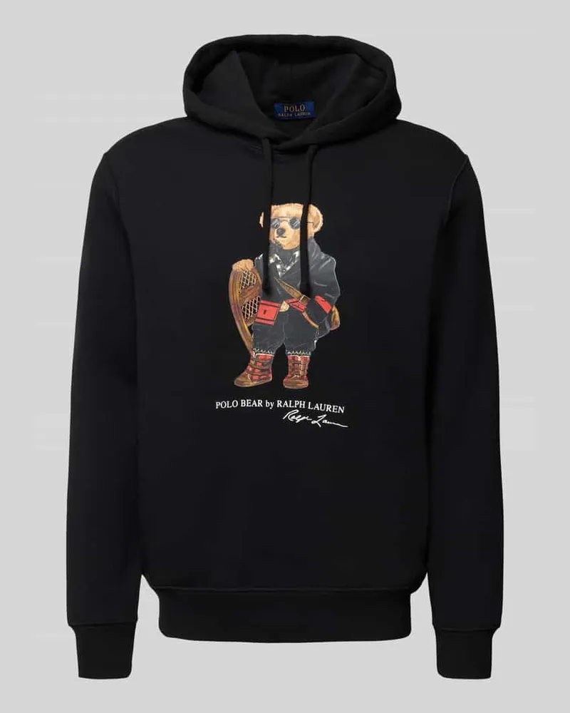 Ralph Lauren Hoodie mit Motiv-Print Black