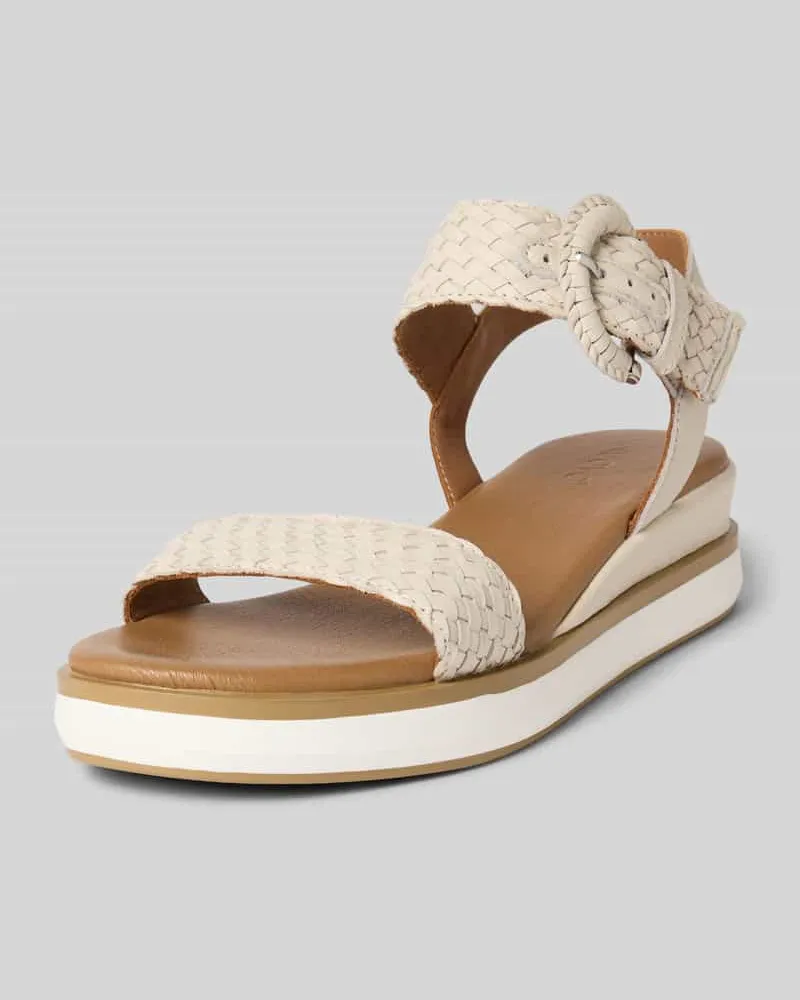 Inuovo Sandalette in Flecht-Optik Offwhite