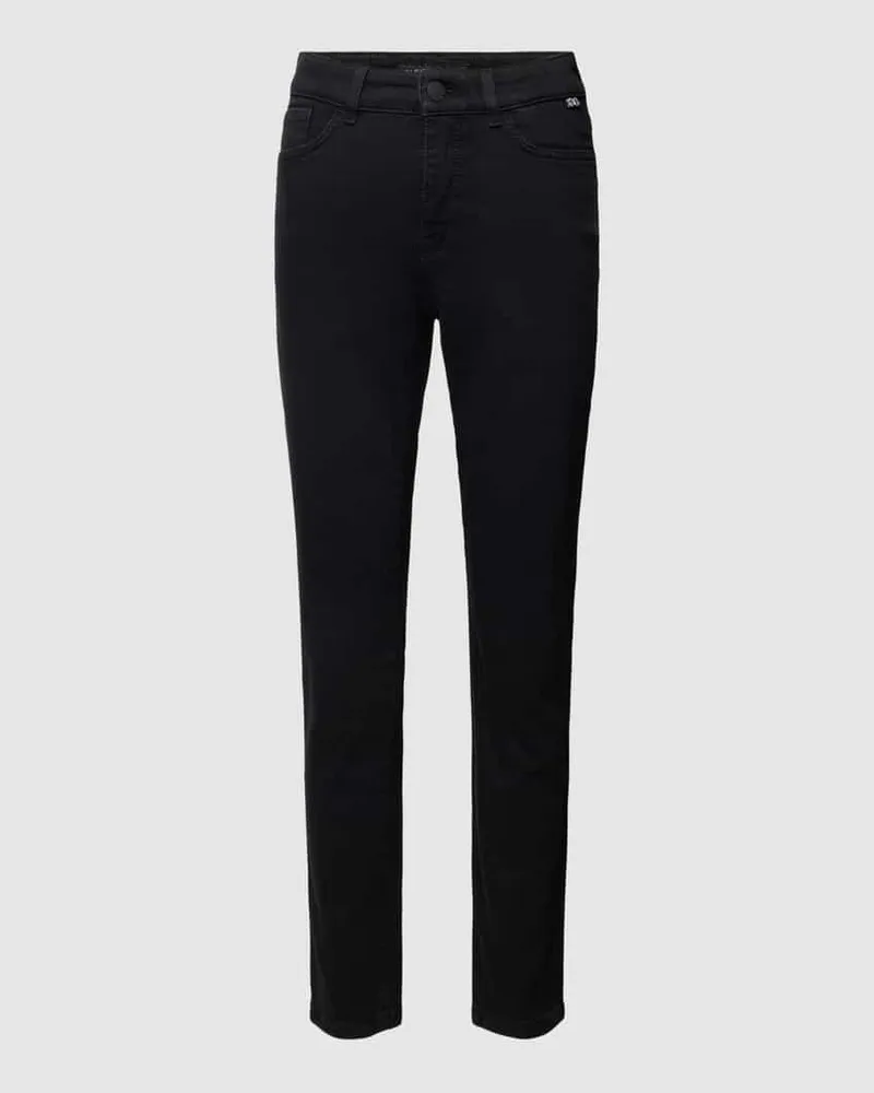 Marc Cain Slim Fit Jeans mit Label-Detail Black