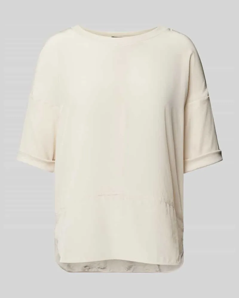 Marc Cain T-Shirt in unifarbenem Design Sand