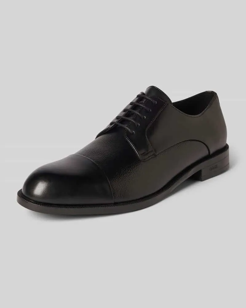 HUGO BOSS Schnürschuhe aus echtem Leder Modell 'TAYIL Black