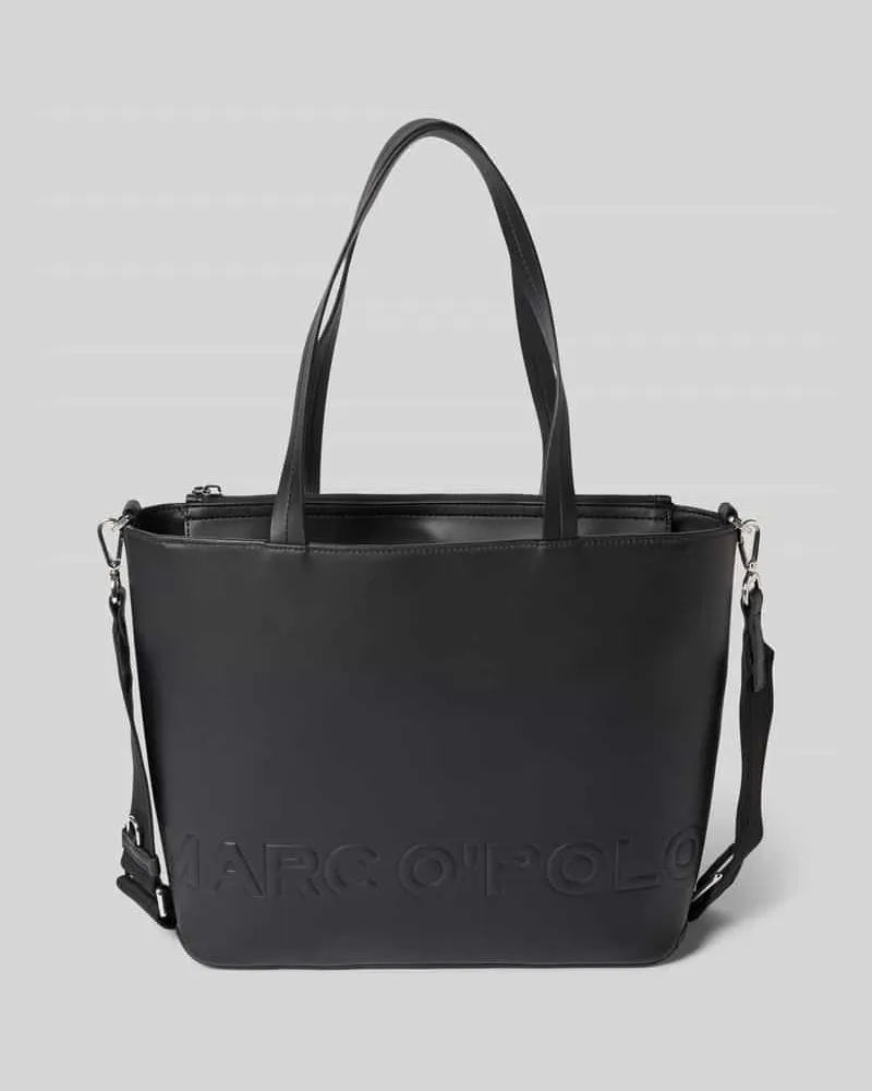 Marc O'Polo Shopper in Lederoptik Black