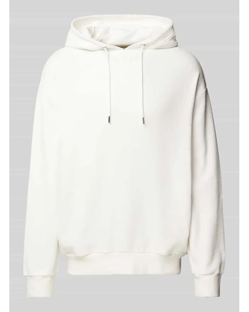 HUGO BOSS Hoodie mit überschnittenen Schultern Modell 'Sullivan 129 Weiss