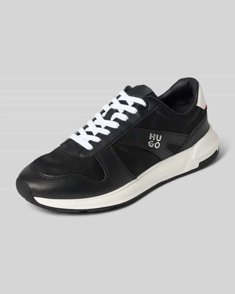 HUGO BOSS Sneaker mit Label-Datei Modell 'GO3_nypu Black